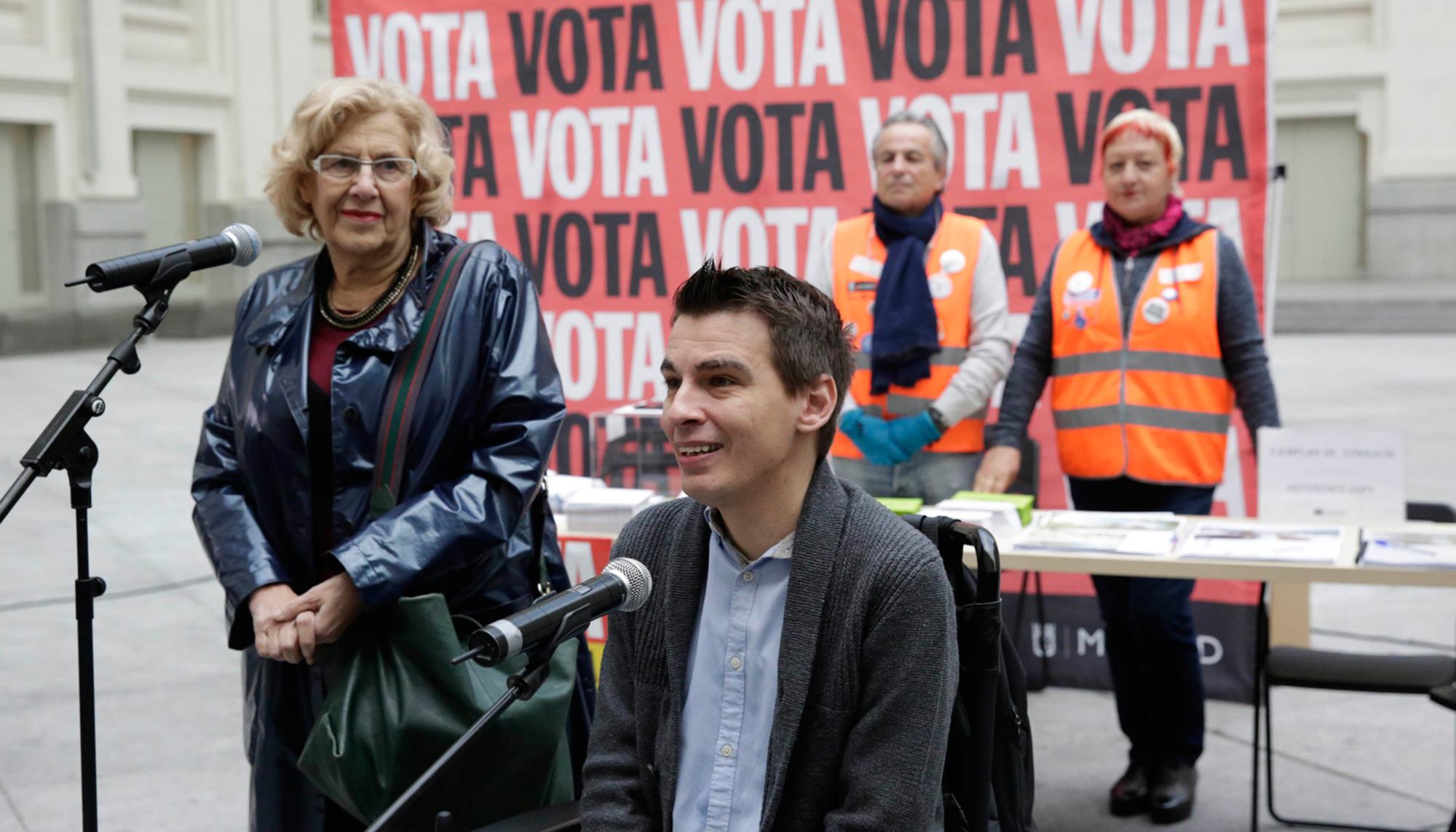 Manuela Carmena y Pablo Soto